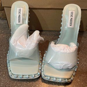 Steve Madden slip on sandals Zabrina Mint 6.5
